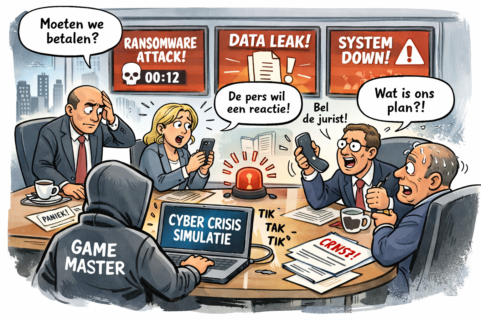 Cybersecurity begrijpen doe je niet in PowerPoint, maar in de boardroom onder druk