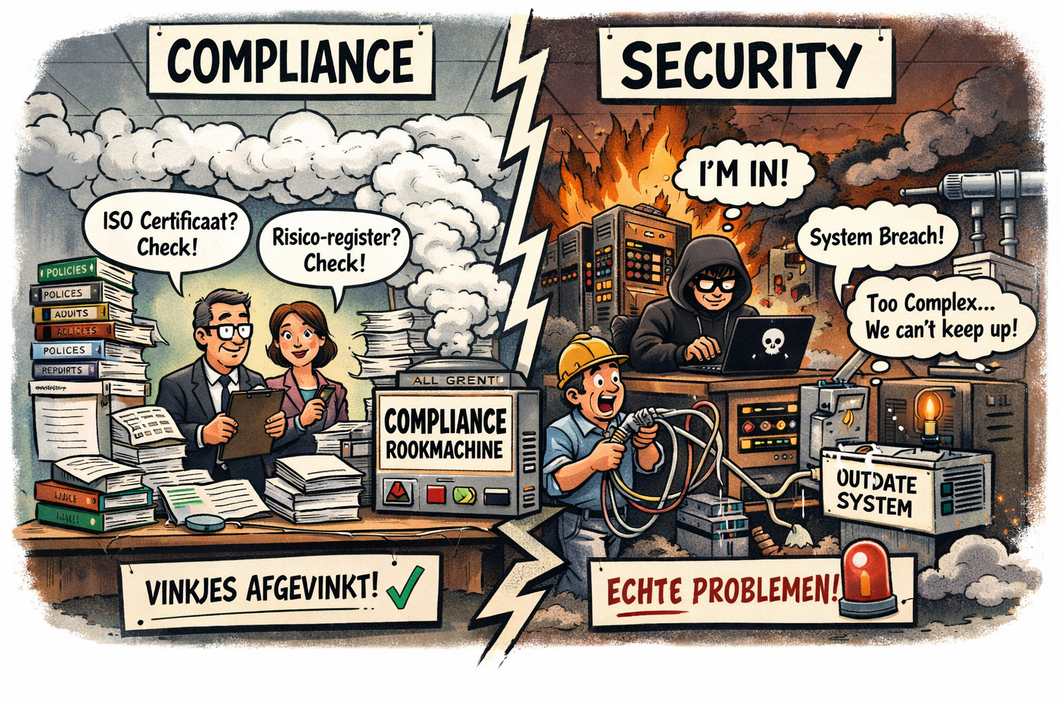Compliance is geen beveiliging. Het is een rookmachine.