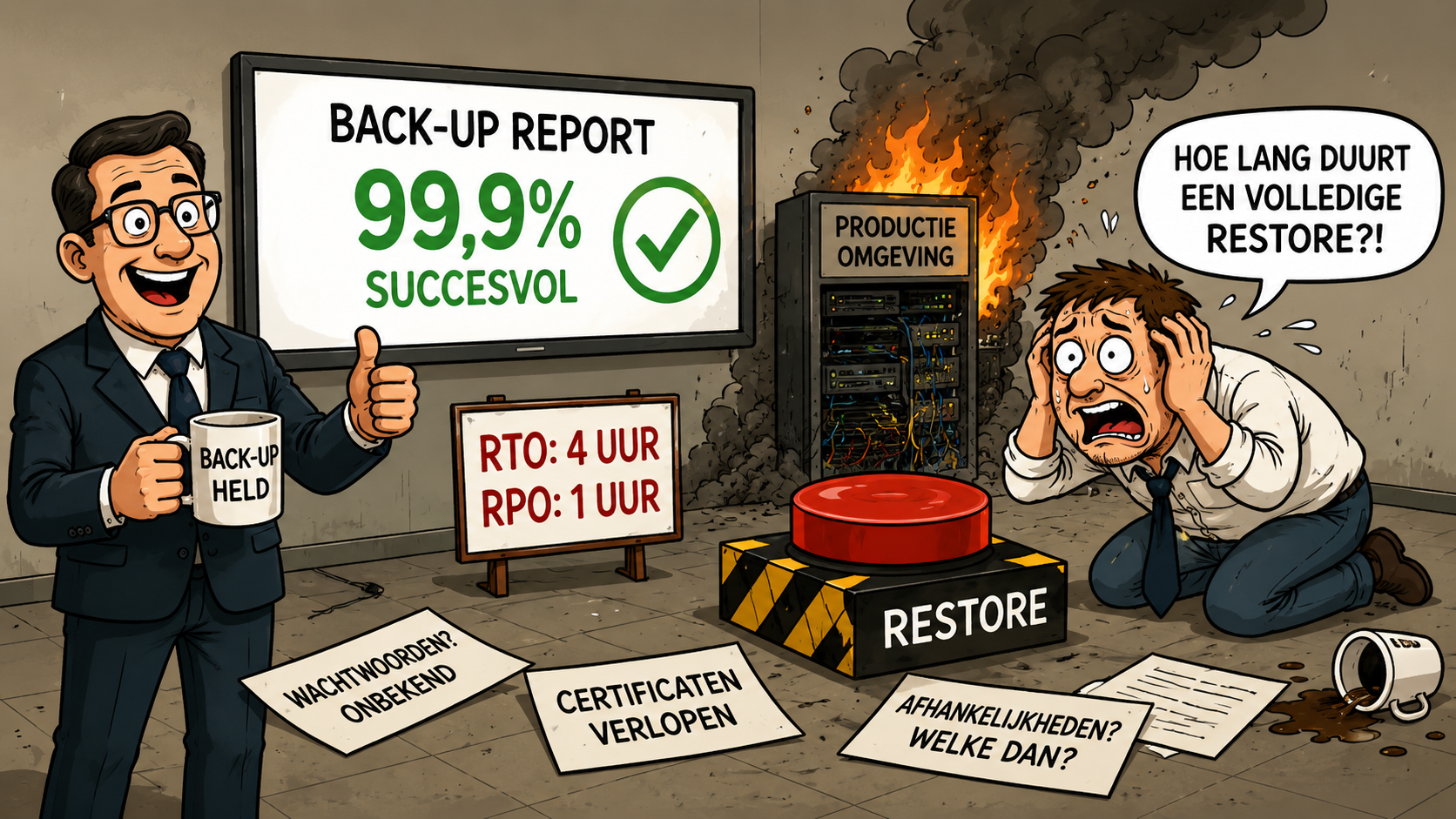 Je back-up is waardeloos totdat je bewezen hebt dat je kunt herstellen